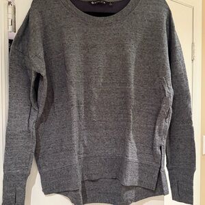 Athleta Heather Gray Crew Neck Sweater